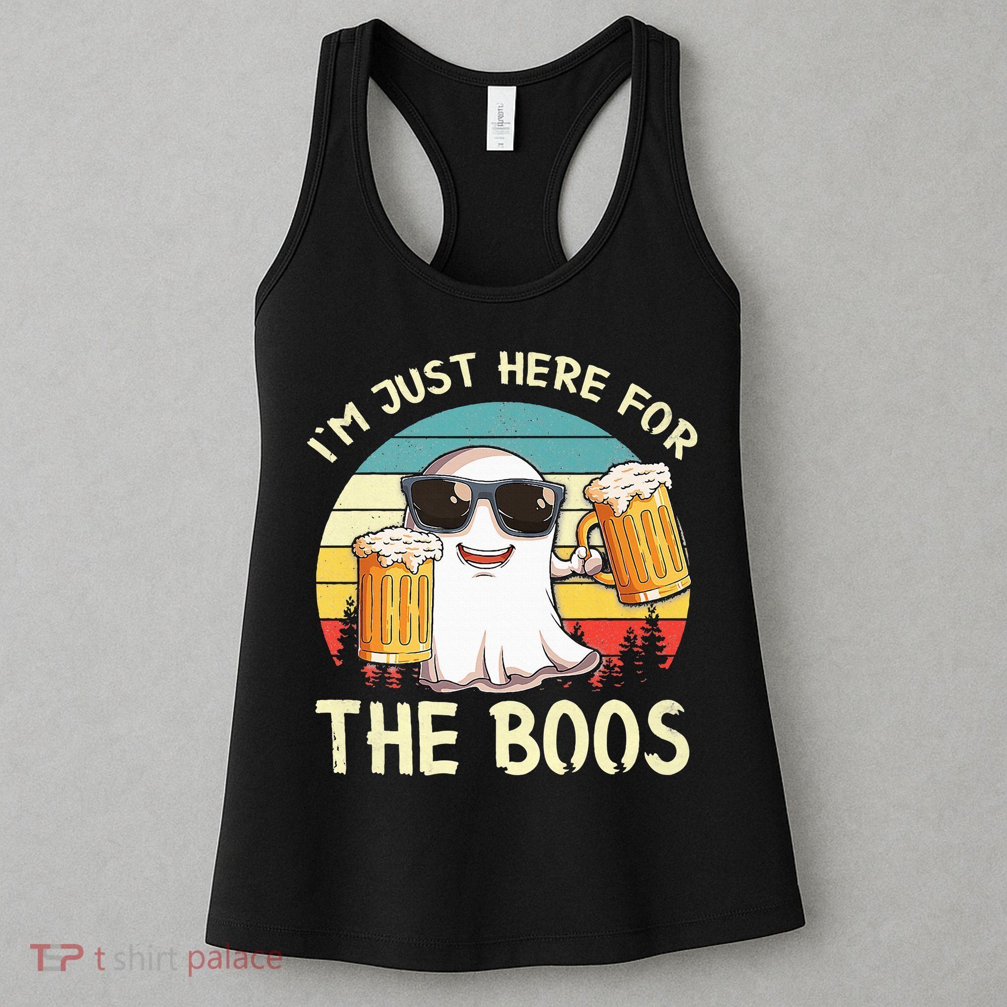 I'm Just Here For The Boos Halloween Beer Lovers Women's Tank Top