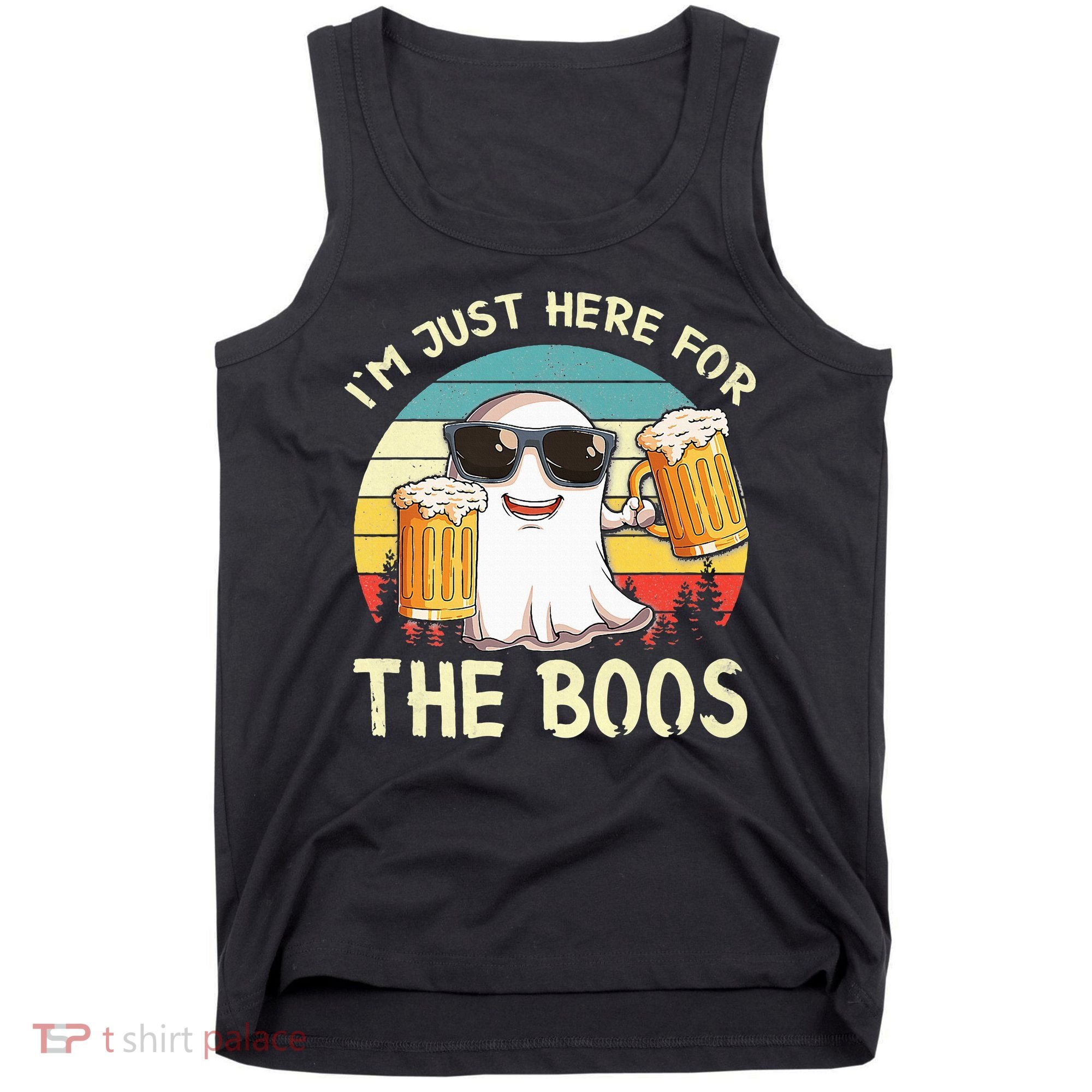 I'm Just Here For The Boos Halloween Beer Lovers Tank Top