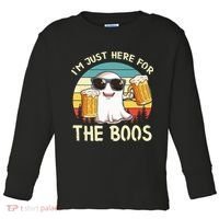 I'm Just Here For The Boos Halloween Beer Lovers Toddler Long Sleeve Shirt thumb 0