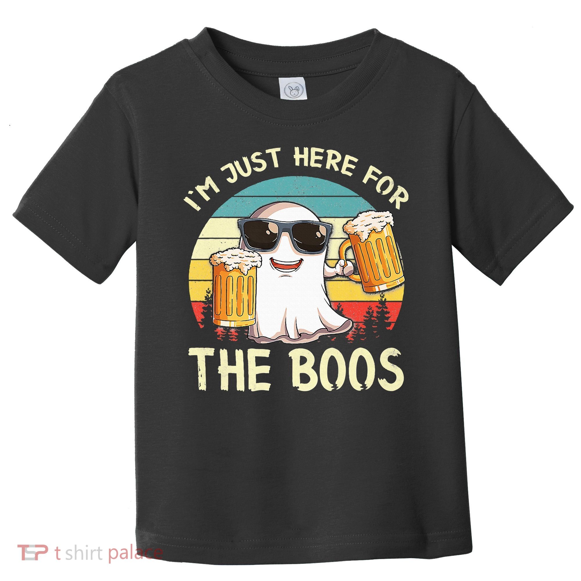 I'm Just Here For The Boos Halloween Beer Lovers Toddler T-Shirt