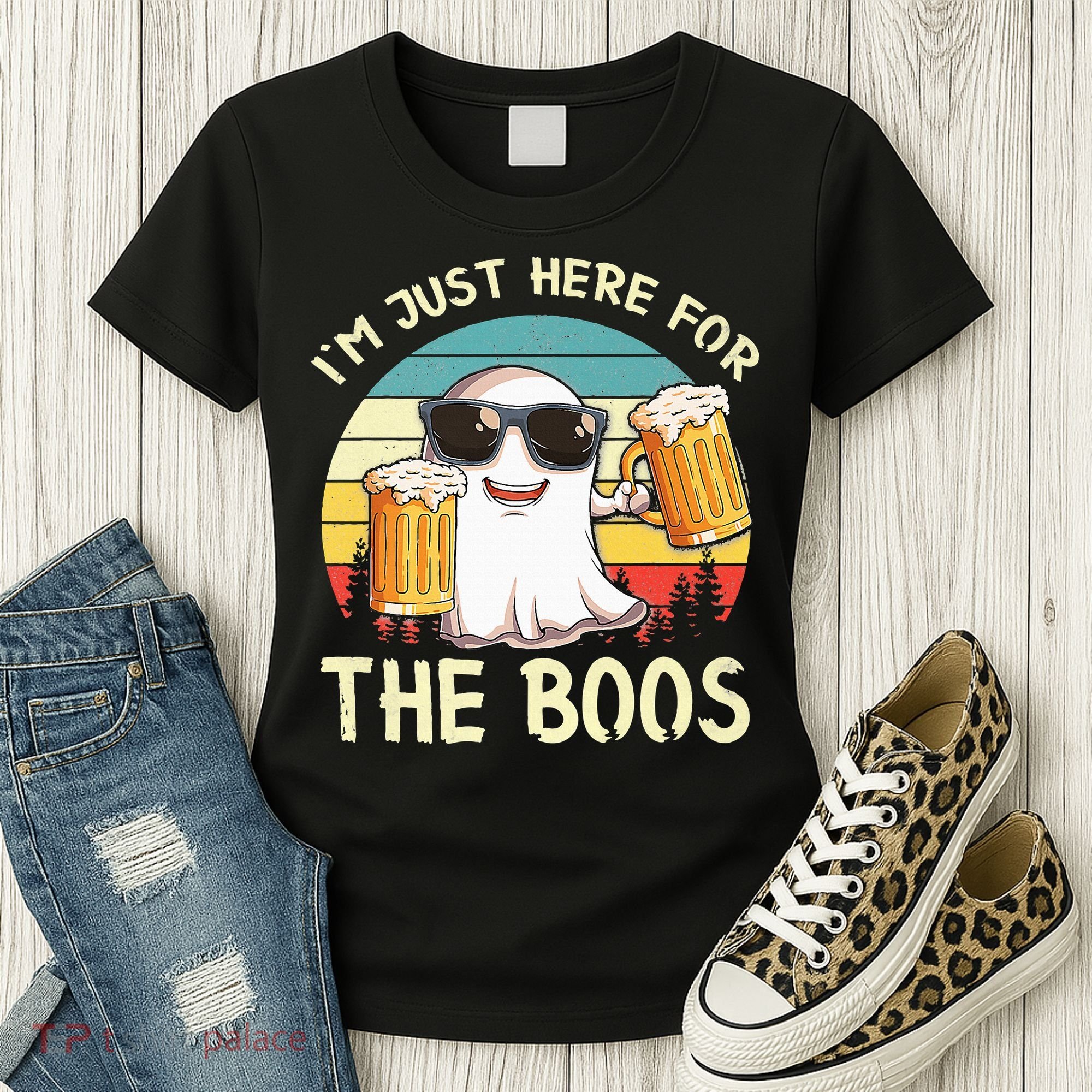 I'm Just Here For The Boos Halloween Beer Lovers Women's T-Shirt