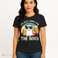 I'm Just Here For The Boos Halloween Beer Lovers Women's T-Shirt thumb 4