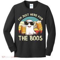 I'm Just Here For The Boos Halloween Beer Lovers Kids Long Sleeve Shirt thumb 0
