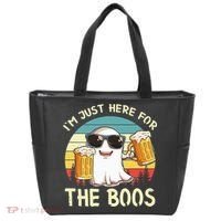 I'm Just Here For The Boos Halloween Beer Lovers Tote Bag thumb 0