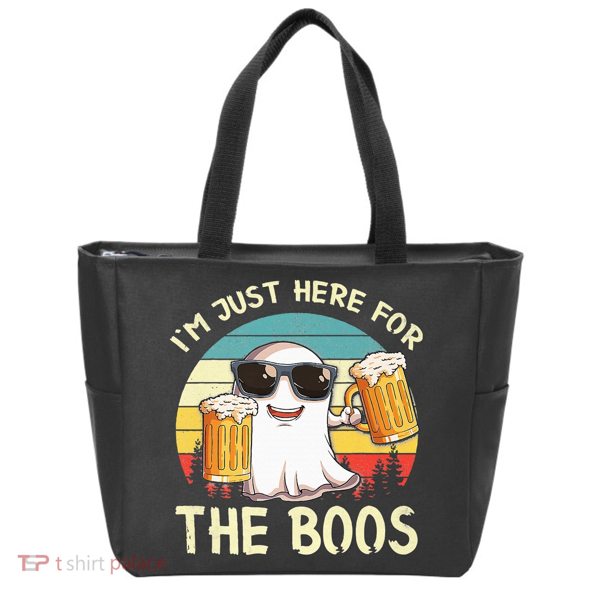 I'm Just Here For The Boos Halloween Beer Lovers Tote Bag