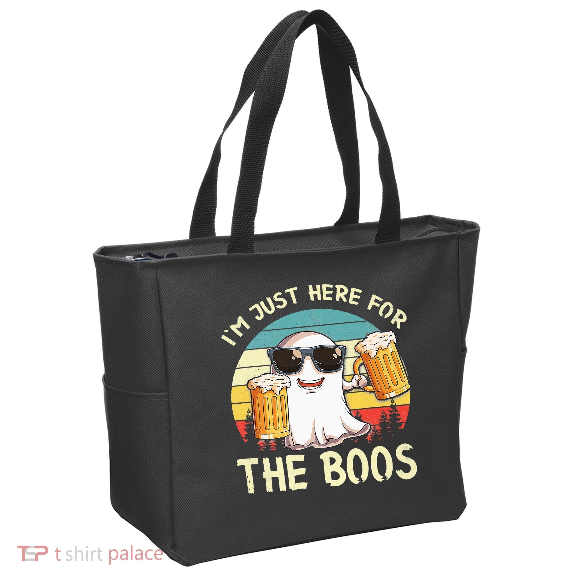I'm Just Here For The Boos Halloween Beer Lovers Tote Bag