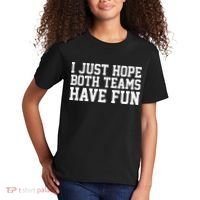 I Just Hope Both Teams Have Fun Kids T-Shirt thumb 2