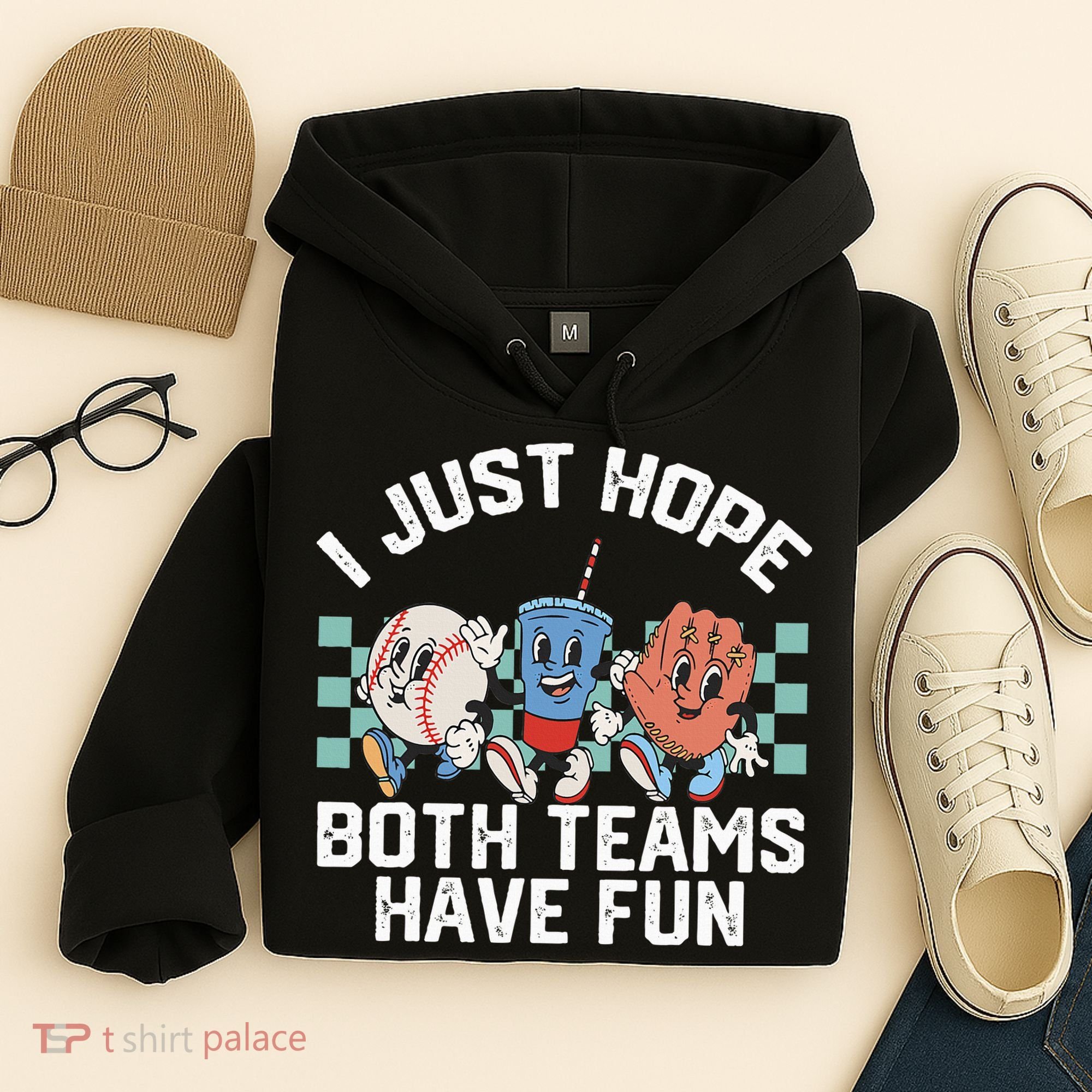 I Just Hope Both Teams Have Fun Baseball Hoodie