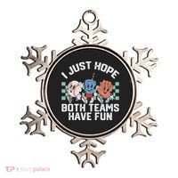 I Just Hope Both Teams Have Fun Baseball Ornament thumb 0