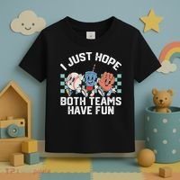 I Just Hope Both Teams Have Fun Baseball Toddler T-Shirt thumb 3