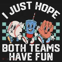 I Just Hope Both Teams Have Fun Baseball Women's Long Sleeve Shirt thumb 2