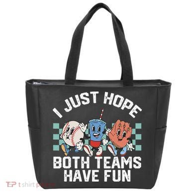 I Just Hope Both Teams Have Fun Baseball Tote Bag