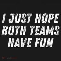 I Just Hope Both Teams Have Fun Funny Football Baseball Gift Ornament thumb 1