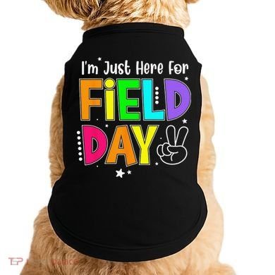 Im Just Here For Field Day Teacher Doggie Tank