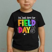 Im Just Here For Field Day Teacher Toddler T-Shirt thumb 2