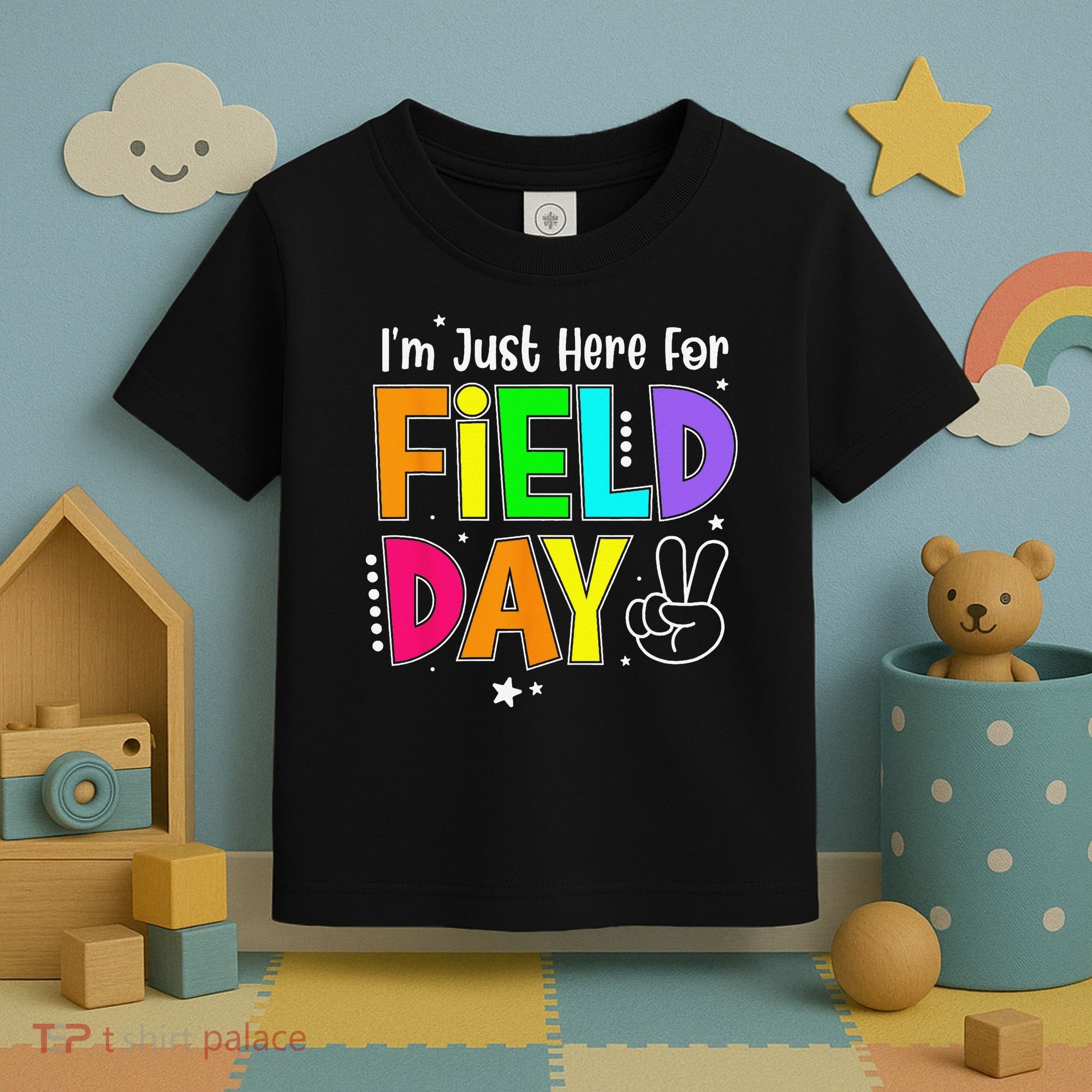 Im Just Here For Field Day Teacher Toddler T-Shirt