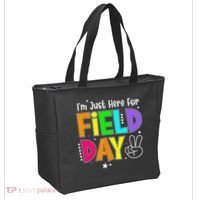 Im Just Here For Field Day Teacher Tote Bag thumb 2