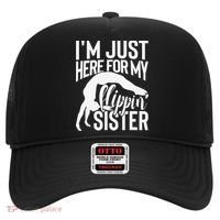 I'm Just Here For My Flippin' Sister Gymnast Brother Hat thumb 0