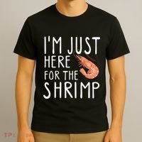 I'm Just Here For The Shrimp Crawfish Crab Seafood Lover T-Shirt thumb 3
