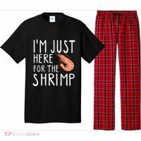I'm Just Here For The Shrimp Crawfish Crab Seafood Lover Pajama Set thumb 0