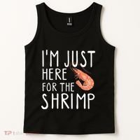 I'm Just Here For The Shrimp Crawfish Crab Seafood Lover Tank Top thumb 2
