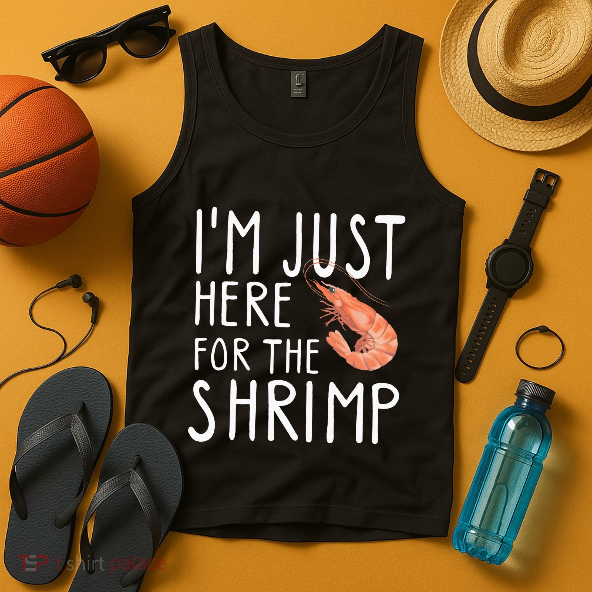 I'm Just Here For The Shrimp Crawfish Crab Seafood Lover Tank Top