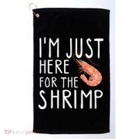 I'm Just Here For The Shrimp Crawfish Crab Seafood Lover Golf Towel thumb 0