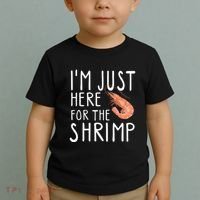I'm Just Here For The Shrimp Crawfish Crab Seafood Lover Toddler T-Shirt thumb 2