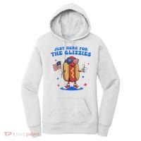 I'm Just Here For The Glizzies Funny Fourth Of July Wiener Women's Hoodie thumb 0
