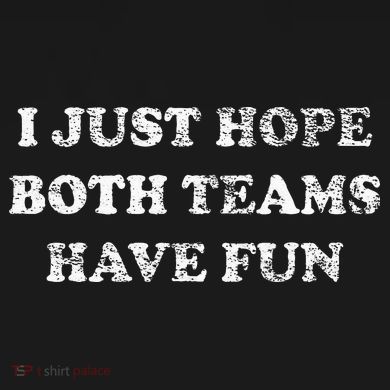 I JUST HOPE BOTH TEAMS HAVE FUN Women's Tri-Blend 3/4-Sleeve Raglan Shirt