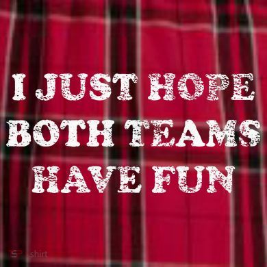 I JUST HOPE BOTH TEAMS HAVE FUN Women's Flannel Plaid Pajama Pants