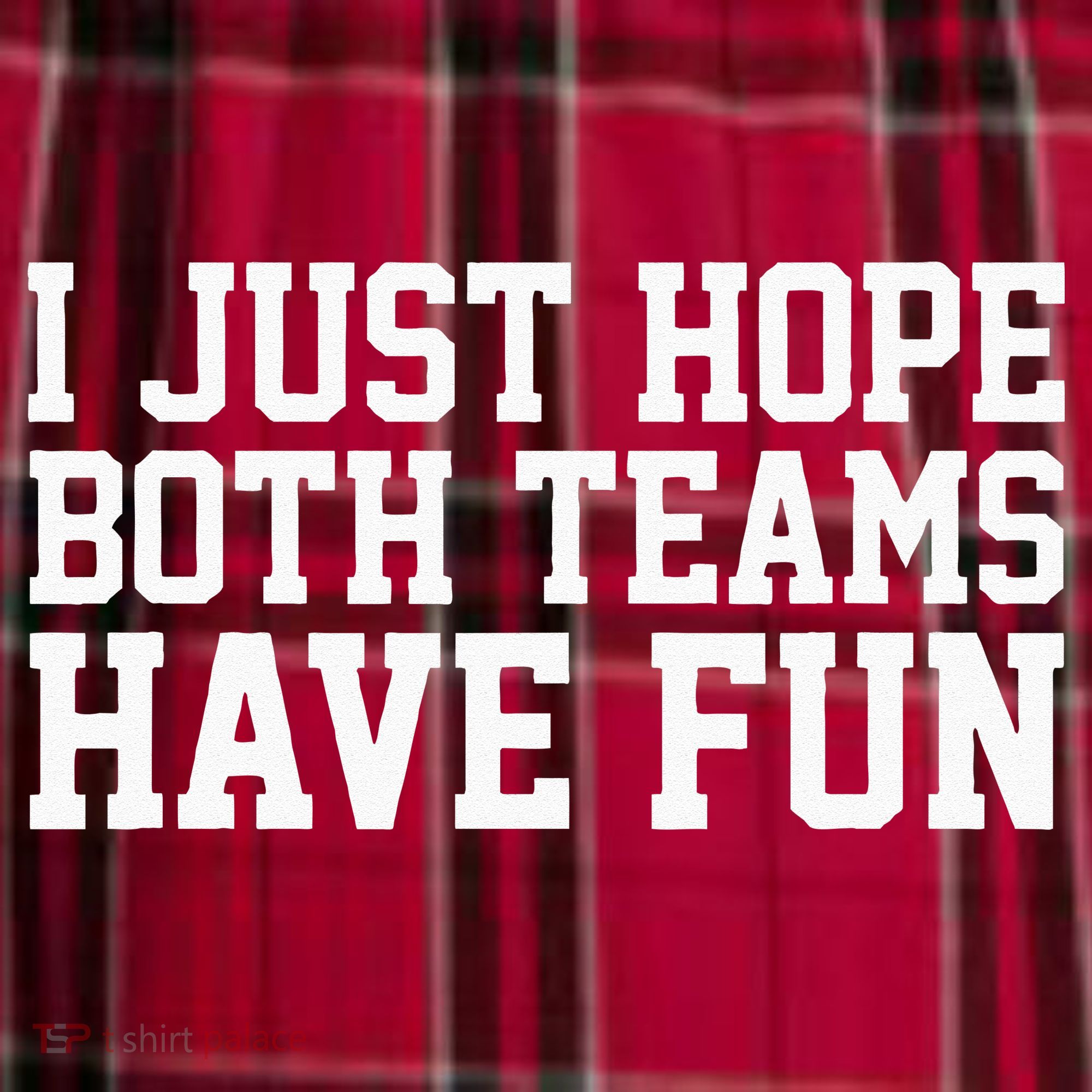I Just Hope Both Teams Have Fun Men's Flannel Plaid Pajama Pants