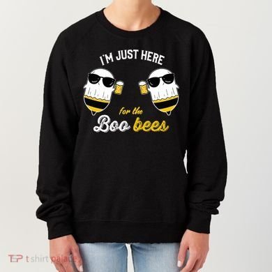 I'm Just Here For The Boo Bees Halloween Ghost Gift Women's Sweatshirt