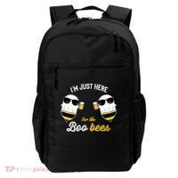 I'm Just Here For The Boo Bees Halloween Ghost Gift Backpack thumb 0