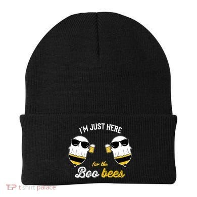 I'm Just Here For The Boo Bees Halloween Ghost Gift Beanie