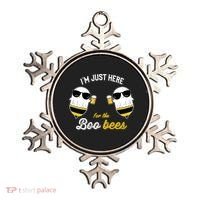 I'm Just Here For The Boo Bees Halloween Ghost Gift Ornament thumb 0