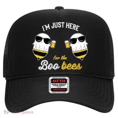 I'm Just Here For The Boo Bees Halloween Ghost Gift Hat