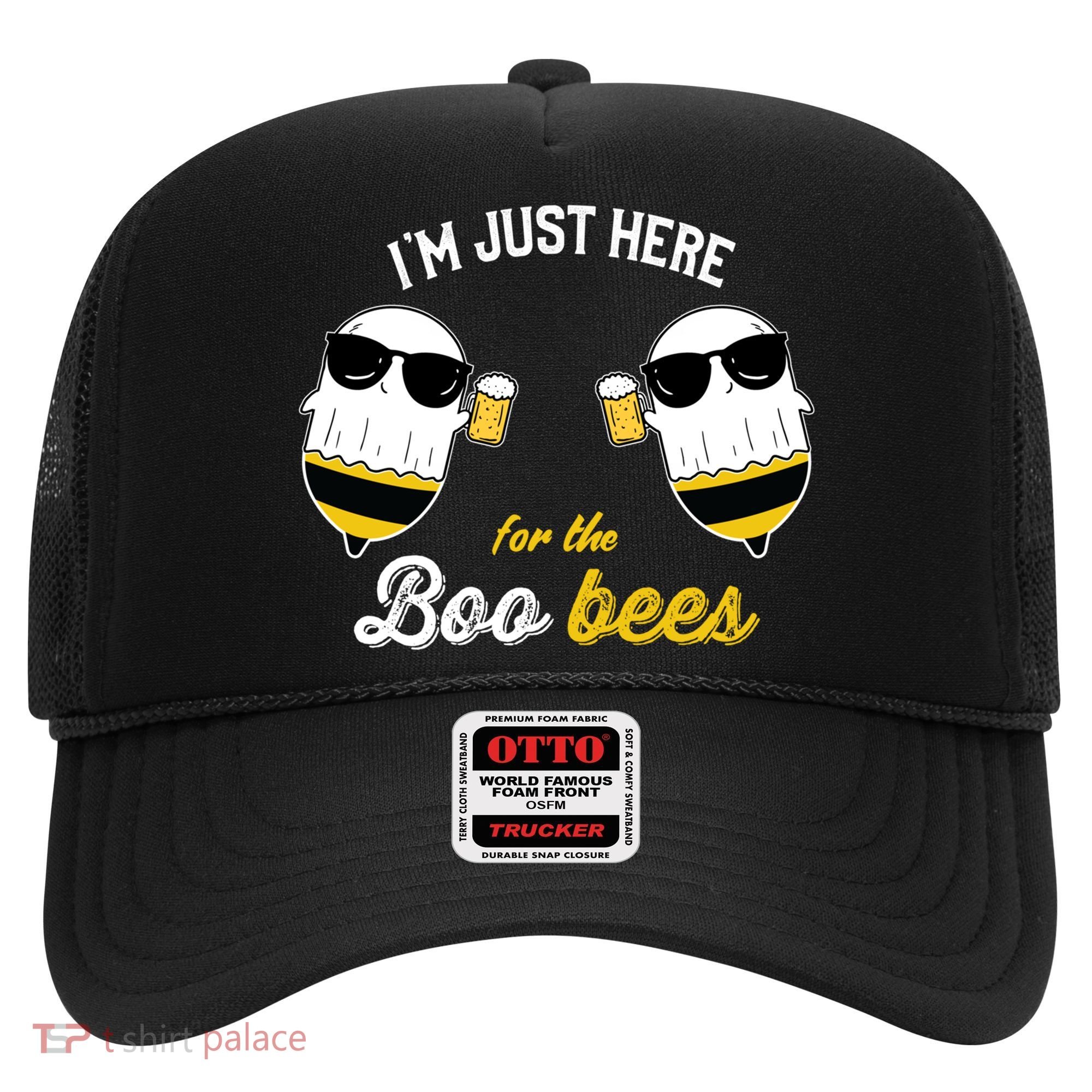 I'm Just Here For The Boo Bees Halloween Ghost Gift Hat