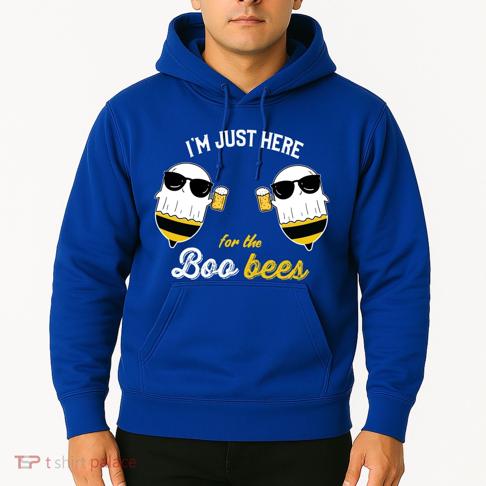 I'm Just Here For The Boo Bees Halloween Ghost Gift Hoodie