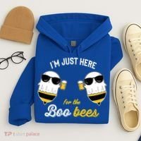 I'm Just Here For The Boo Bees Halloween Ghost Gift Hoodie thumb 4