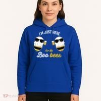 I'm Just Here For The Boo Bees Halloween Ghost Gift Hoodie thumb 5
