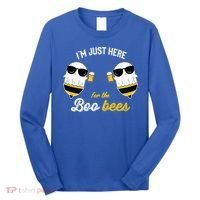 I'm Just Here For The Boo Bees Halloween Ghost Gift Long Sleeve Shirt thumb 0