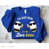 I'm Just Here For The Boo Bees Halloween Ghost Gift Sweatshirt thumb 2