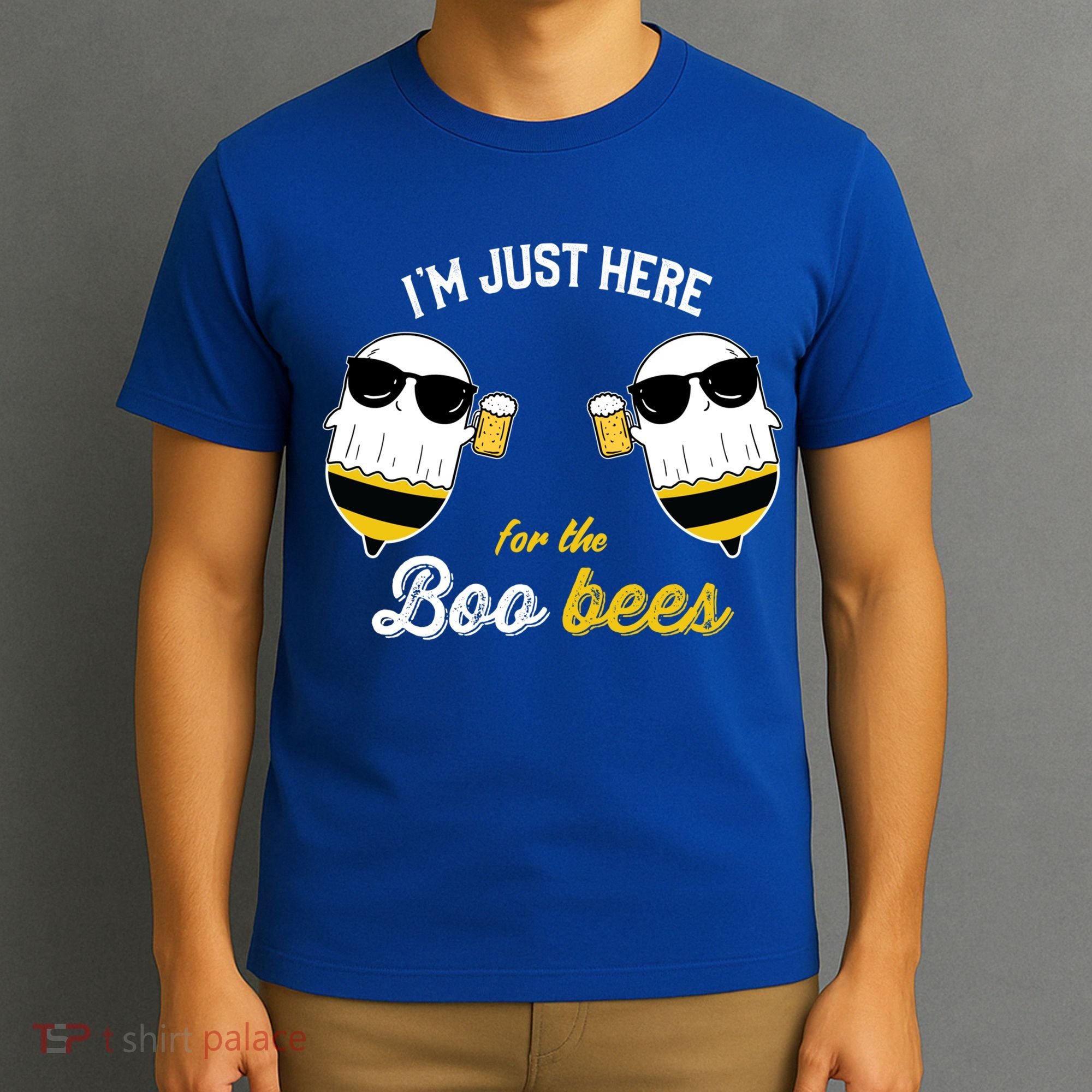 I'm Just Here For The Boo Bees Halloween Ghost Gift T-Shirt