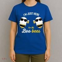 I'm Just Here For The Boo Bees Halloween Ghost Gift T-Shirt thumb 4
