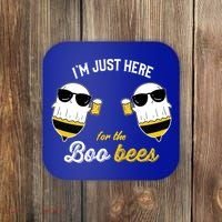 I'm Just Here For The Boo Bees Halloween Ghost Gift Coaster thumb 0