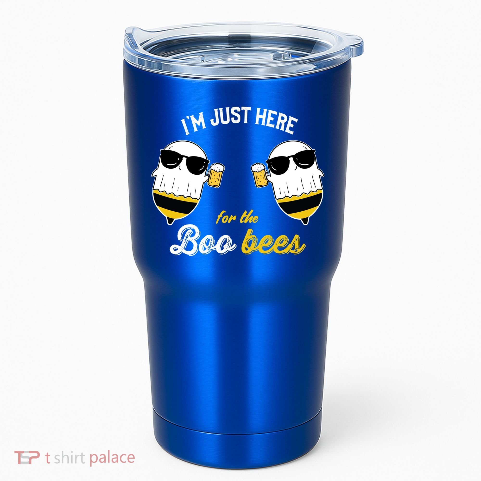 I'm Just Here For The Boo Bees Halloween Ghost Gift Tumbler