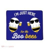 I'm Just Here For The Boo Bees Halloween Ghost Gift Mousepad thumb 0