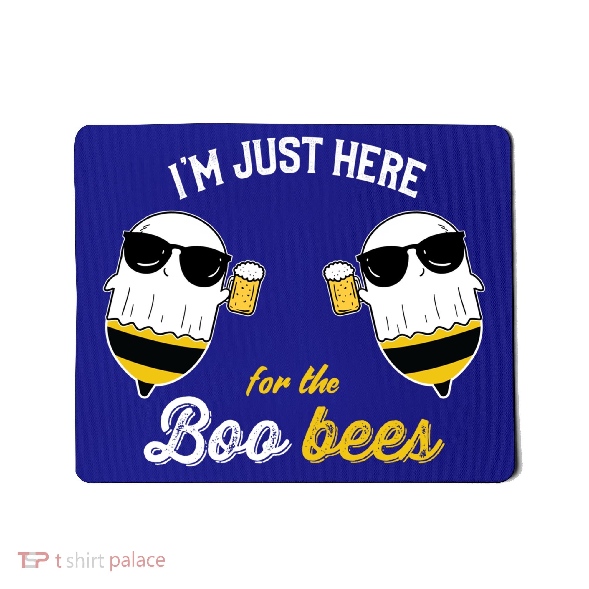 I'm Just Here For The Boo Bees Halloween Ghost Gift Mousepad