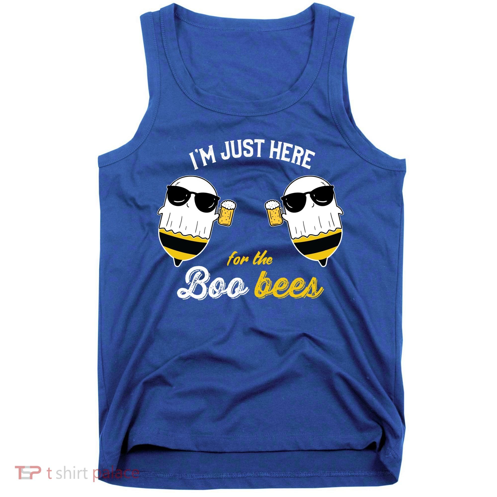 I'm Just Here For The Boo Bees Halloween Ghost Gift Tank Top